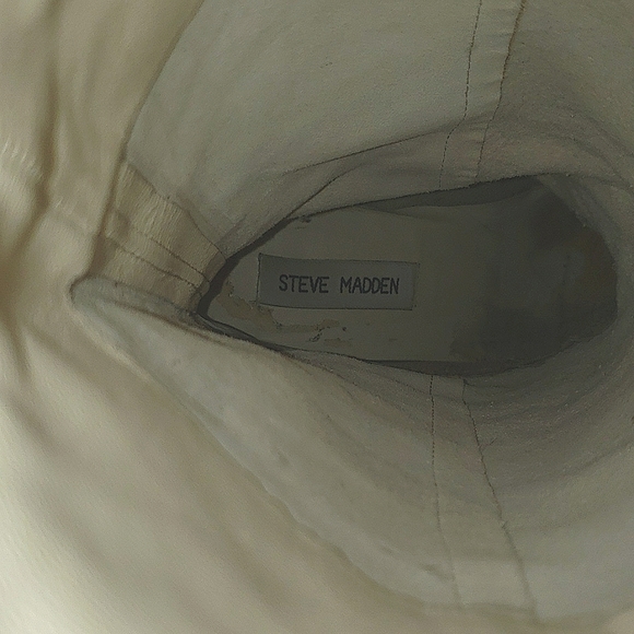 Steve Madden Toupe Leather Western Style Boot Size 8.5 B Women's - Picture 14 of 17